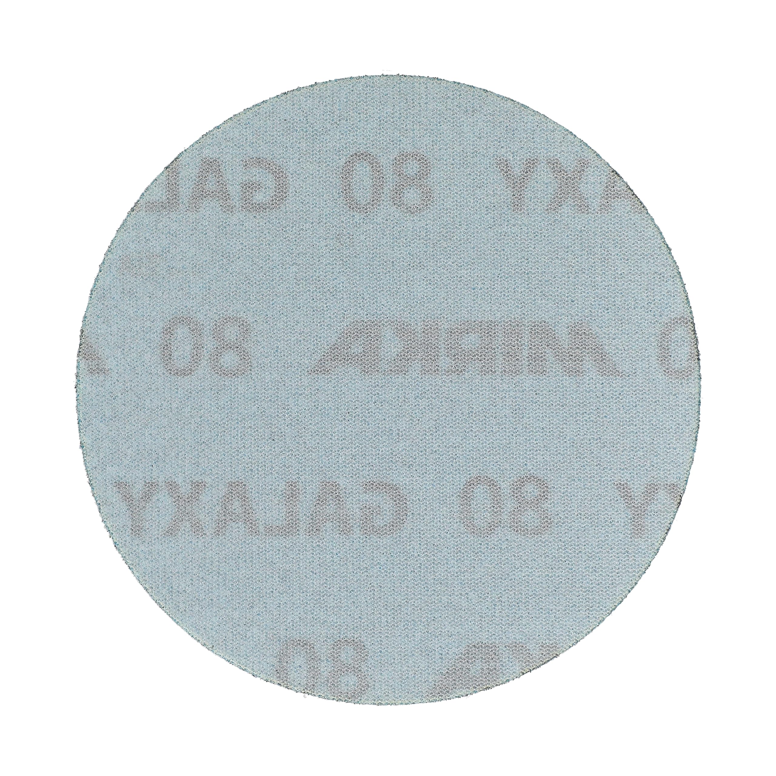 Mirka GalaxySandpaper - Carta abrasiva da 125 mm, grana 80, 50 dischi/confezione, gancio e anello, abrasiva di alta qualità per resina epossidica, legno, metallo, tecnologia anti-intasamento e