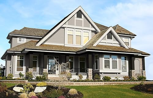 Miniatura 5 de Rodda Paint CASCADIA XL - Pintura e imprimación de satén exterior para todas las estaciones en uno, 5 galones, fósil