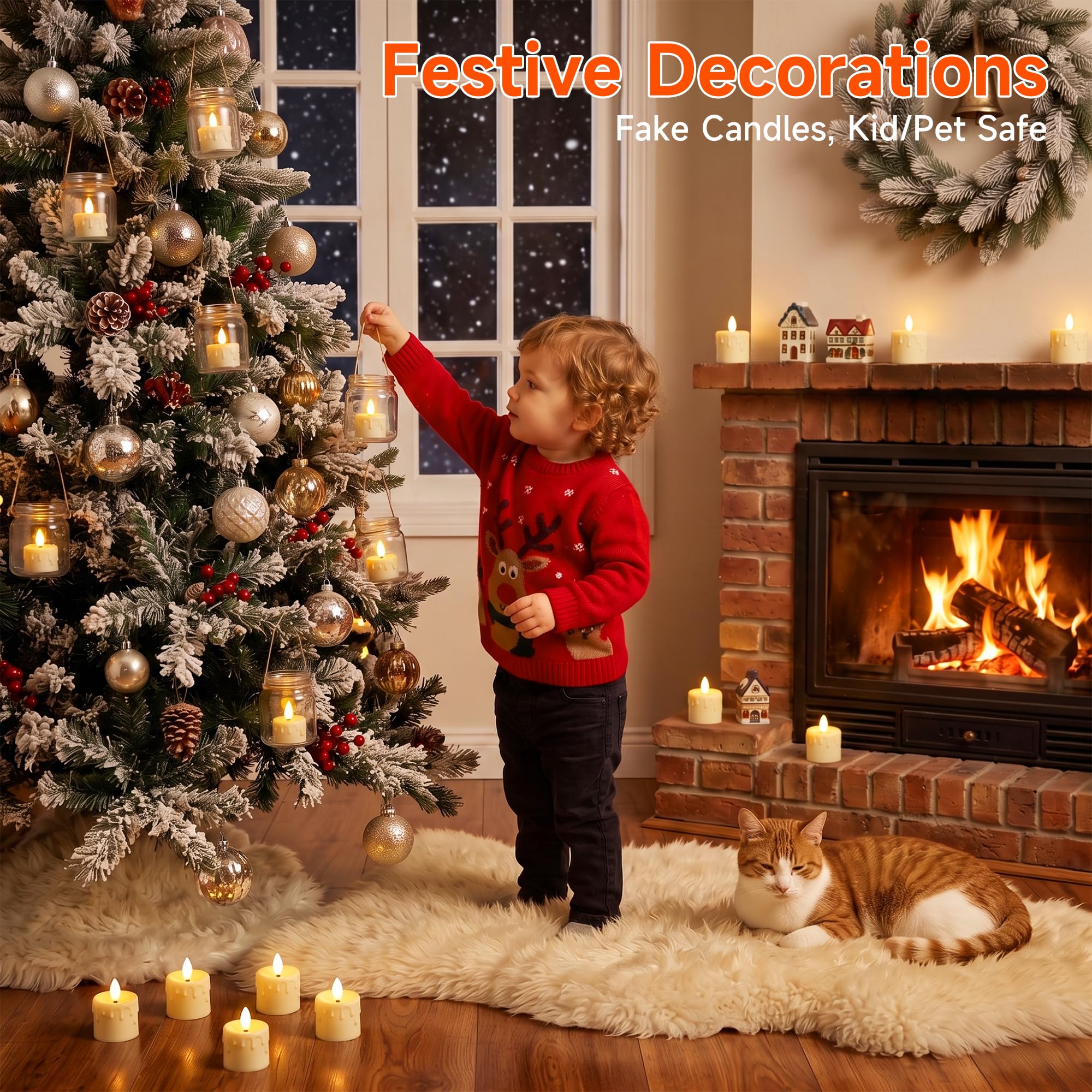 Ketom Set di 12 Candele LED Fiamma Oscillante, Candela LED Ricaricabile USB | Candele LED con Telecomando, Lumini Candele Elettriche, Dimmerabile, Timer, Realistiche Candele Halloween, Natale, casa