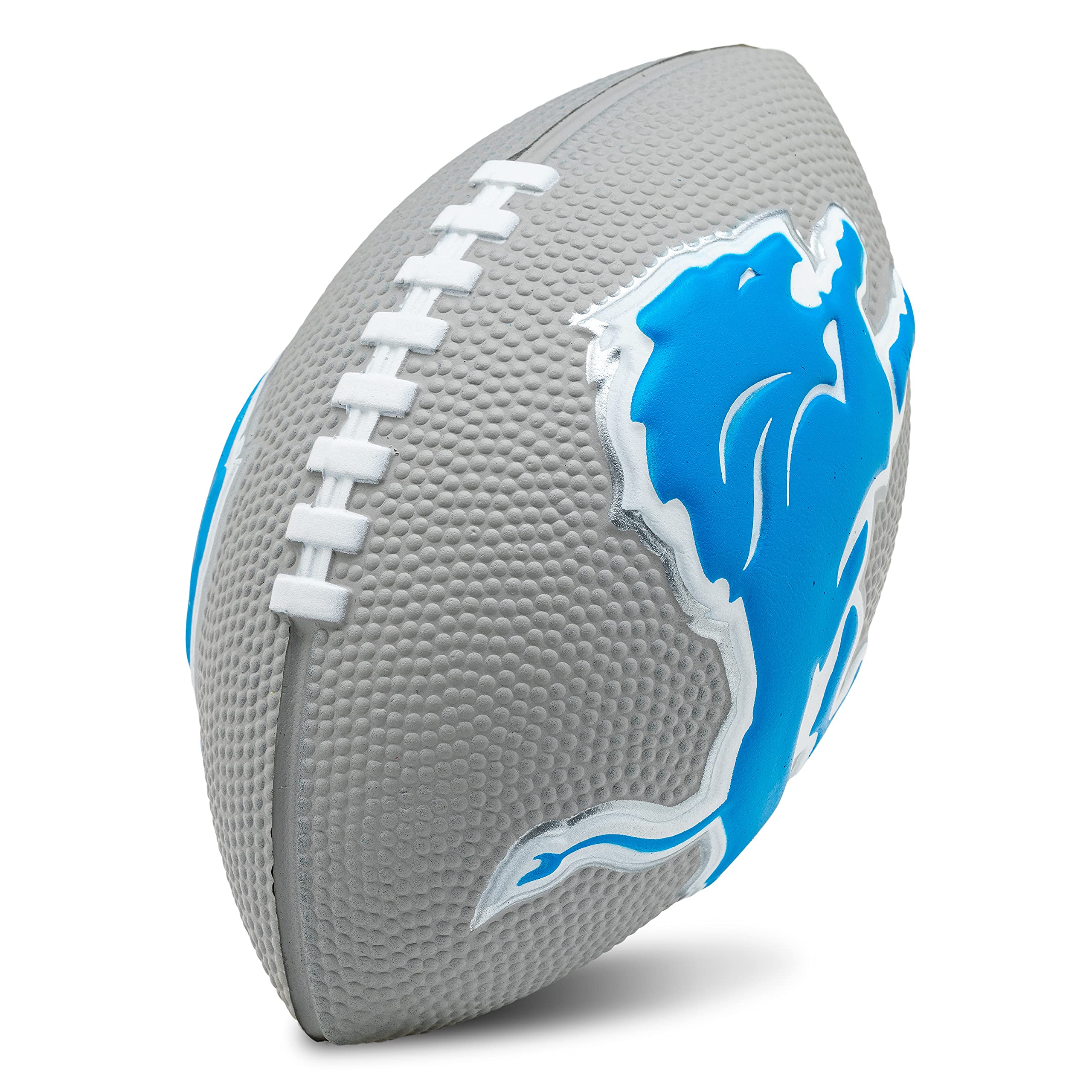 Franklin Sports NFL Football - Kids Foam Football - Soft Junior Size 8.5" Ball with 3D Logos - Perfect for Gameday + Tailgates