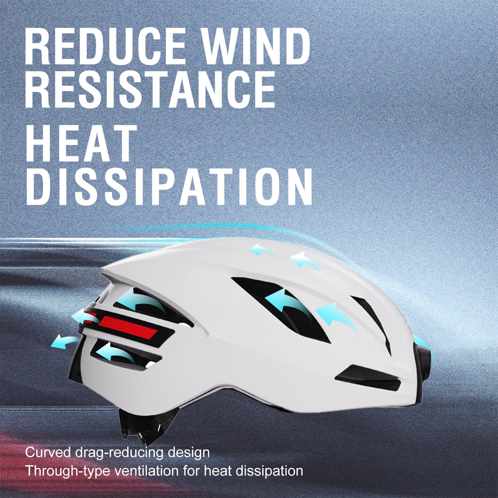 Luocute Casque de Vélo Intelligent, Caméra 1080P Connectée BT, Clignotant, Musique, Appel Téléphonique avec Batterie Amovible, Télécommande au Poignet pour Adultes, Hommes et Femmes,