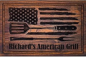 Handmade Personalized Wood Cutting Board: American-Made Custom Engraved Cutting Boards