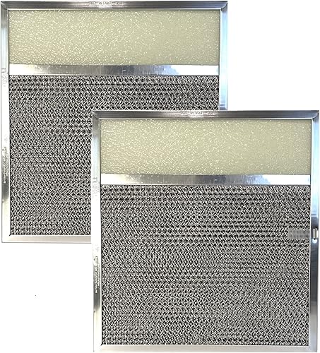 Air Filter Factory Campana extractora de 11-12 x 11-34 x 38 pulgadas, filtro de lente de ventilación combinado de malla de aluminio y carbón,