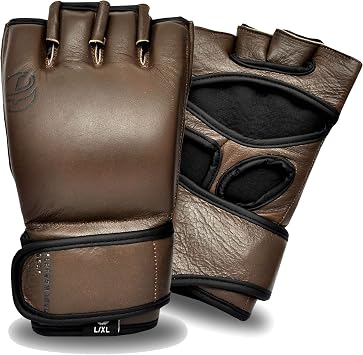 Ultimate - Windsor Series - Vintage Genuine Leather MMA Gloves - Boxing MMA Muay Thai Training & Fight