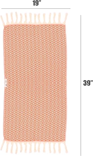 Vista 302 de Bazaar Anatolia Juego de 2 toallas de mano turcas para baño, 39 x 19 pulgadas, algodón, toallas de mano decorativas para cocina, té, yoga, cara