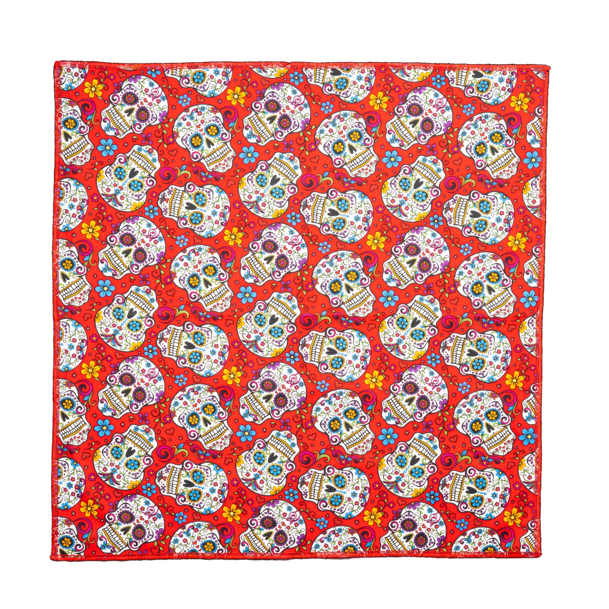 Folkloric Mexican sugar Candy skulls Bandana