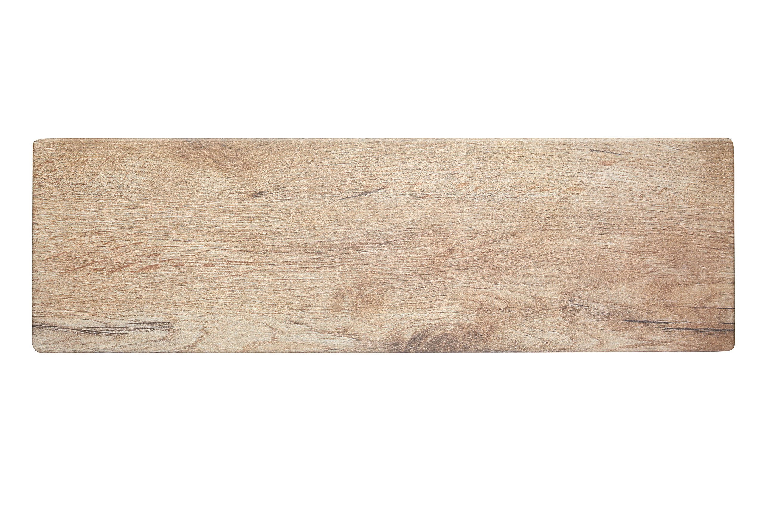 Kitchencraft Brown Summer Rectangular Melamine Wood-Effect Serving Platter - Melamine - Serving Platter