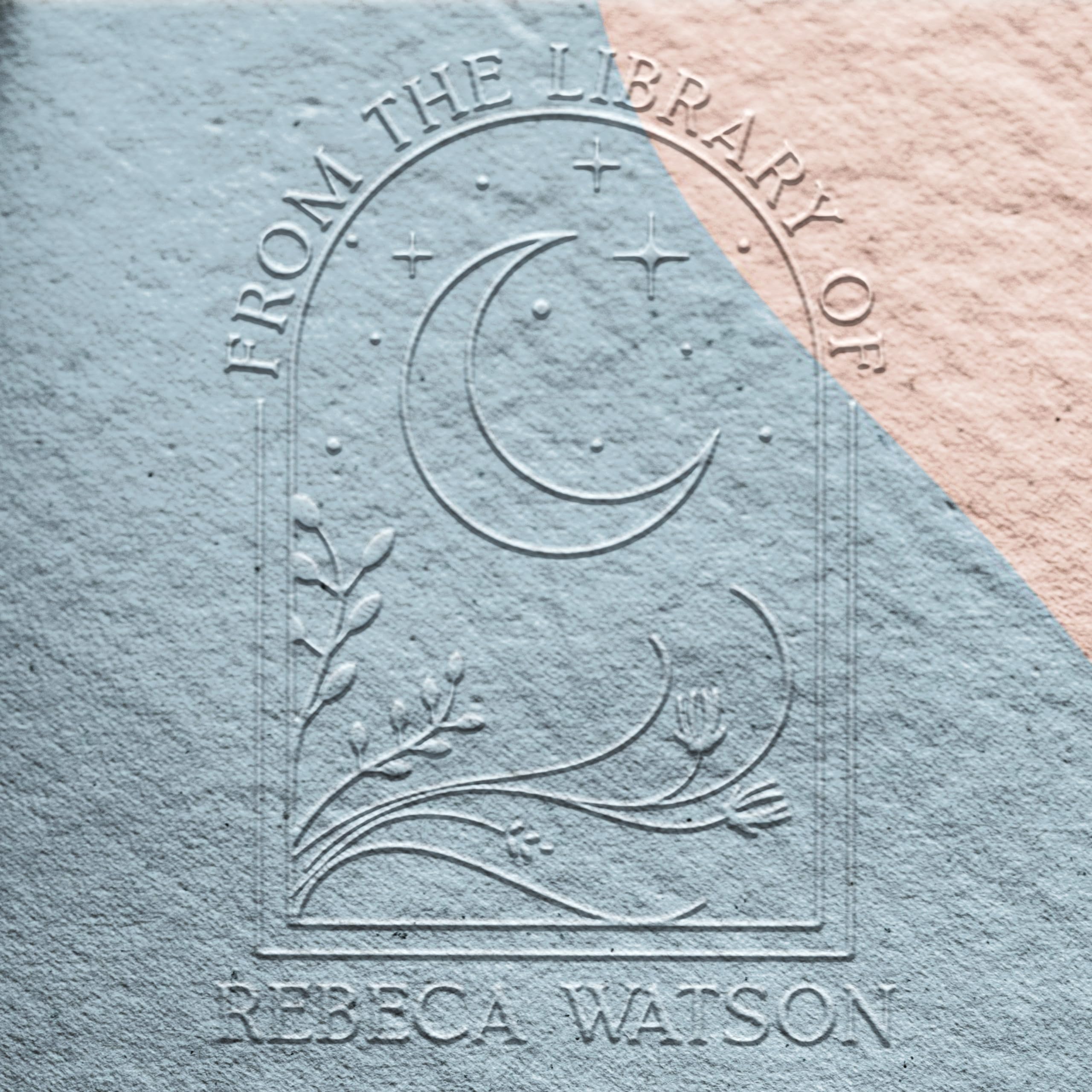 Stamp By Me - Goffratrice Personalizzata | Timbro Personalizzato per Libri, Biblioteca e Documenti | Embosser con Design Personalizzabili | Timbro a Secco Ex Libris Personalizzabile