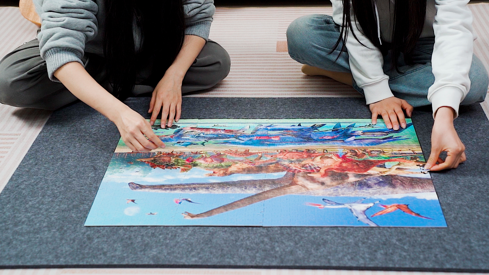 Blosssound 35" X 27" For 1500 Piece Foldable Puzzle Board