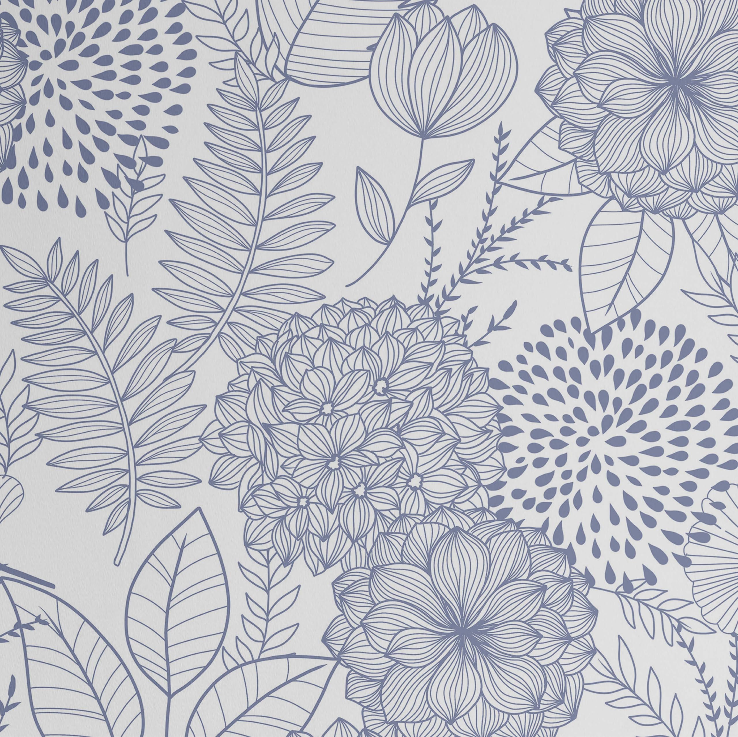 Papier peint floral amovible et imperméable pour rénover sans poser de colle