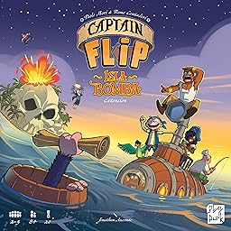 Asmodee - Extension Captain Flip Isla Bomba - Play Punk - Jeu de société Famille - 8 Ans - 2 à 5 Joueurs - 20 Min - Version Française