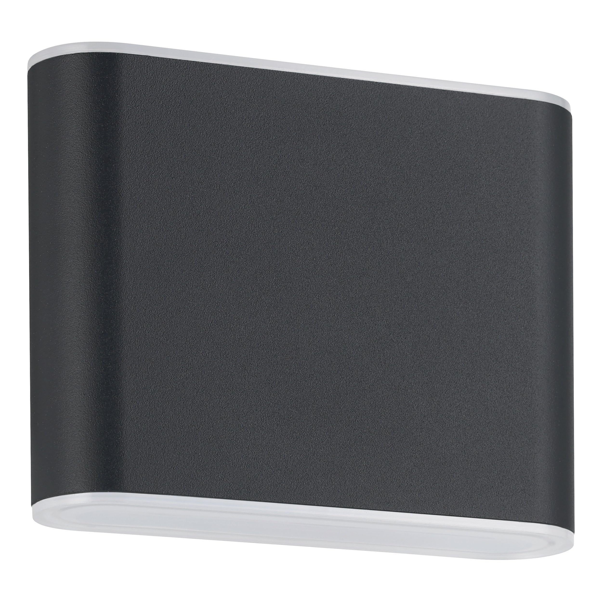 Eglo Unisex Grey Grutti Outdoor Led Wall Light, Tri‑Colour, Ip65, Anthracite In