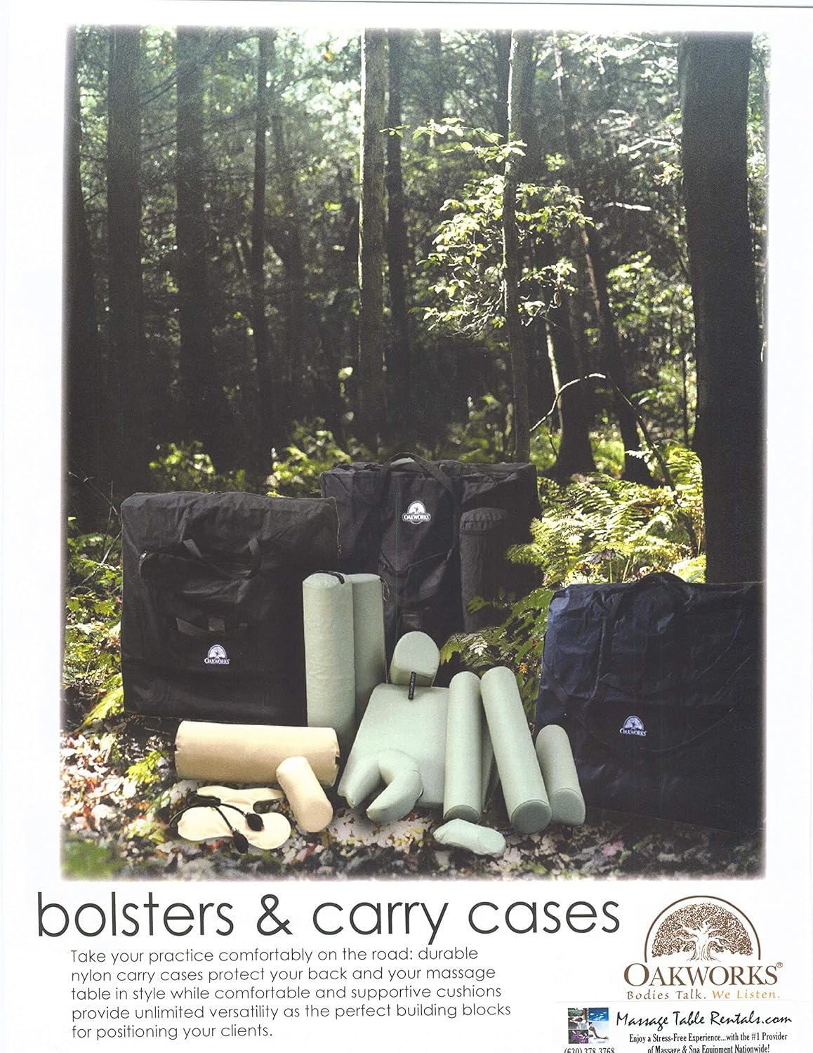 Oakworks Professional Massage Table Carry Case (XL), Portable Massage Table Travel Bag