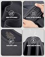 Vista 4 de WEERTI Ropa interior térmica para hombre, capa base de tela polar con forro polar