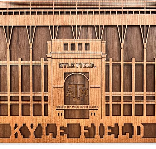 Miniatura 4 de Inspired Indigo Kyle Field - Arte de pared de la Universidad Texas A&M, Aggies, con licencia oficial, decoración colgante de fútbol TAMU para cueva