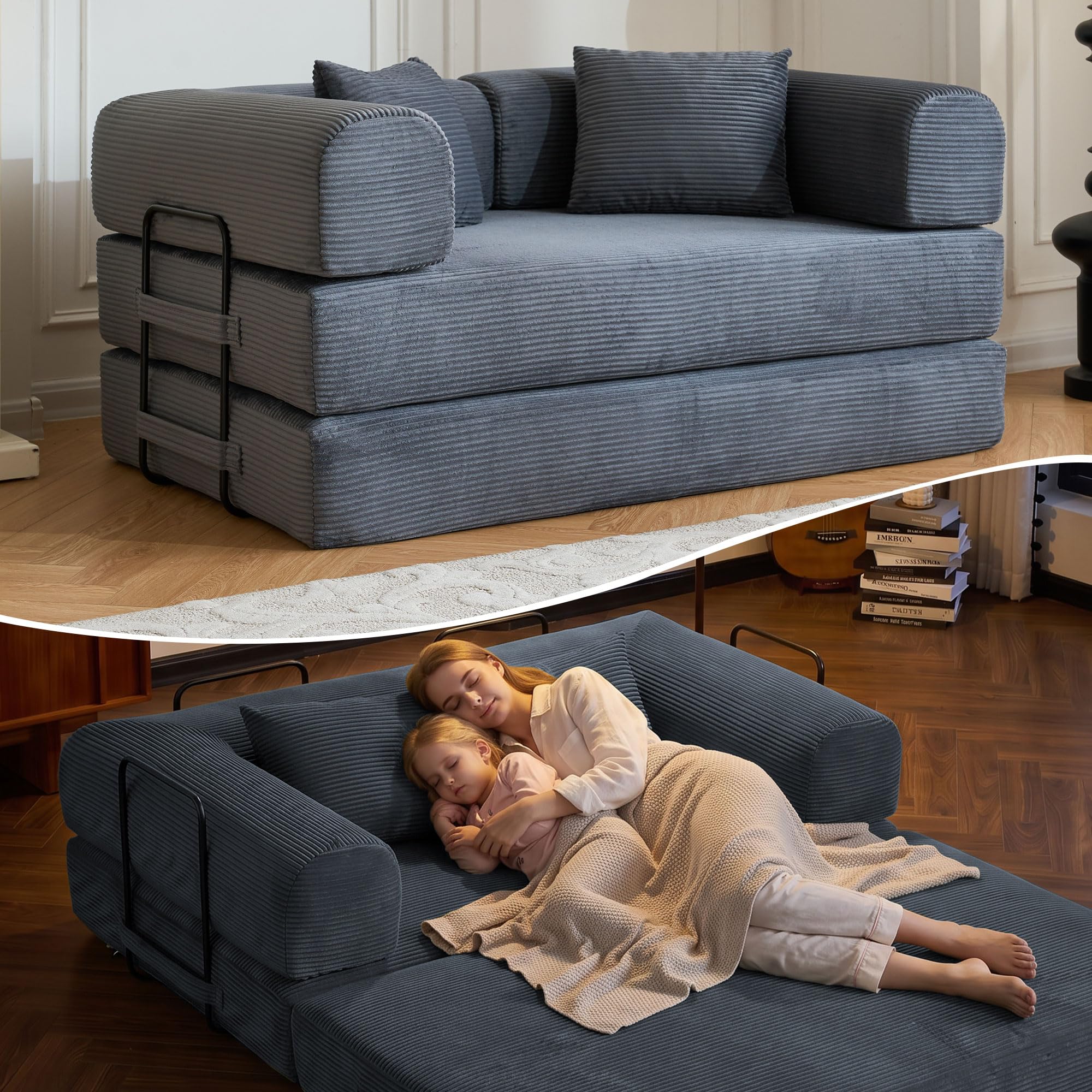 Reiboco 59 inch Convertible Sofa Bed