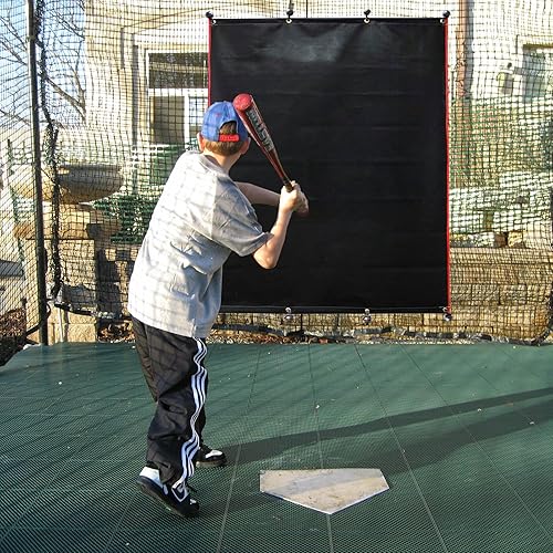 Miniatura 6 de KAIDIDA Baseball Backstop Baseball Rubber Backstop for Batting Cage Indoor Softball Backstop Batting Cage Backstop Mat Backstop