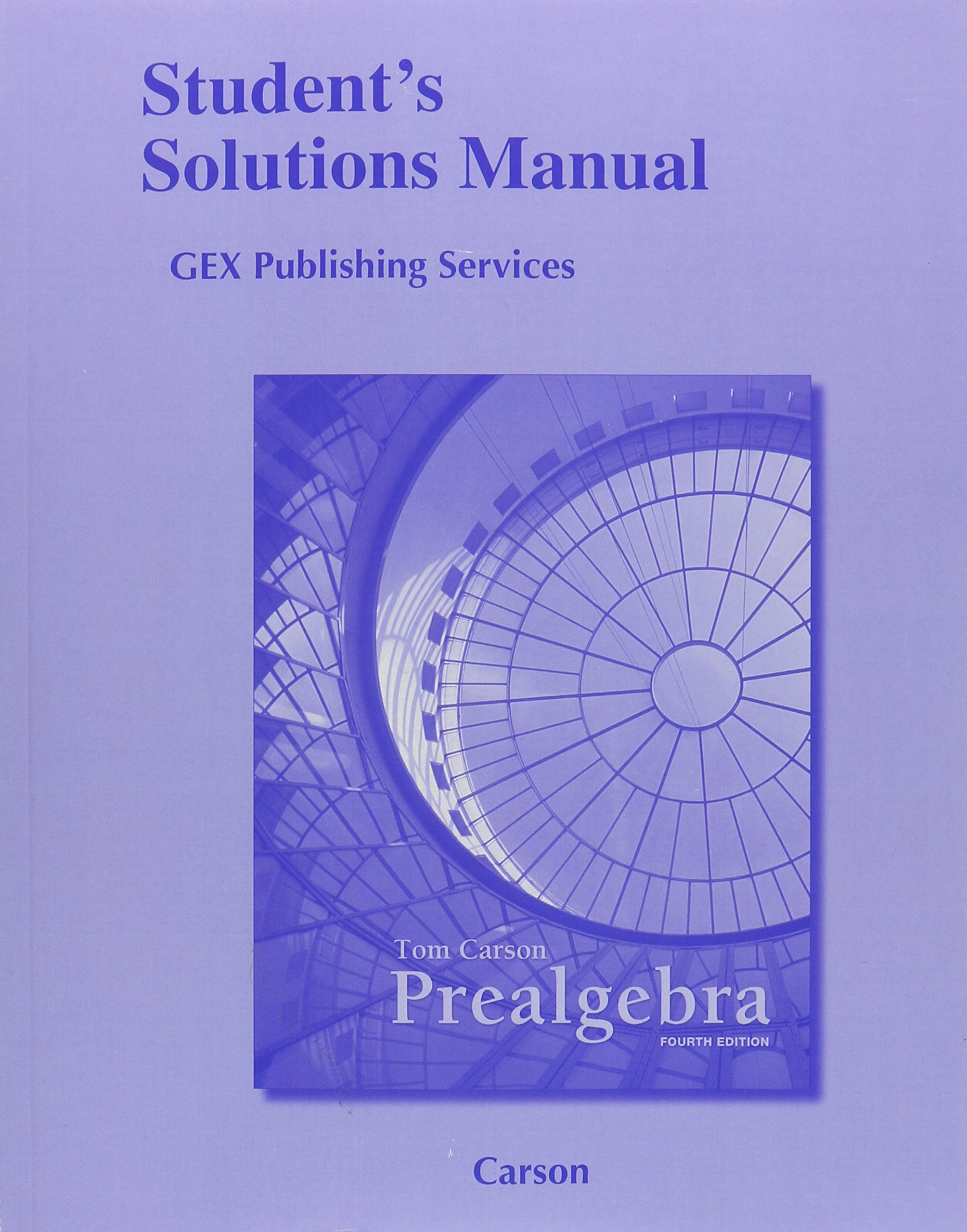 Student Solutions Manual for Prealgebra