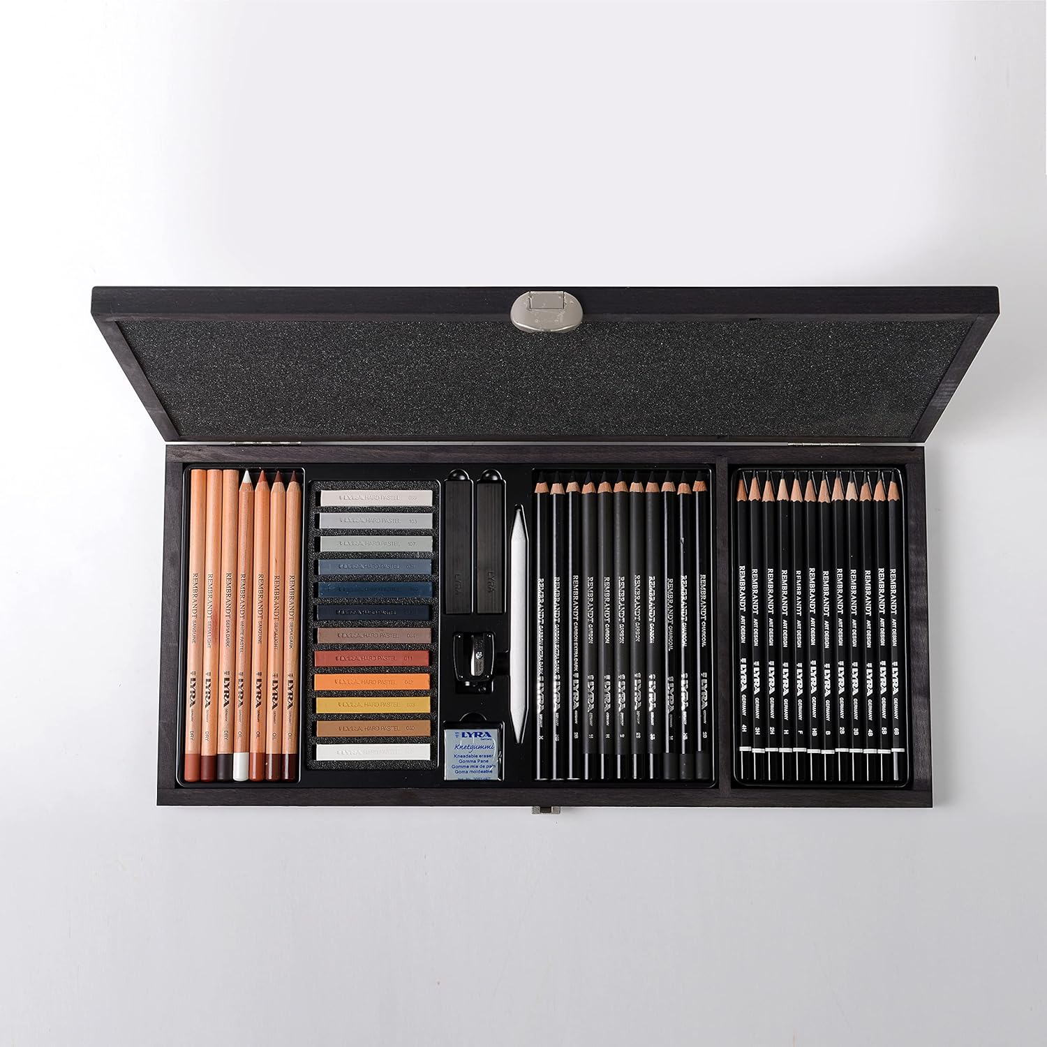 LYRA Rembrandt Sketch Set for Fine Arts, Wooden Box, Assorted Colours, 47 Pieces