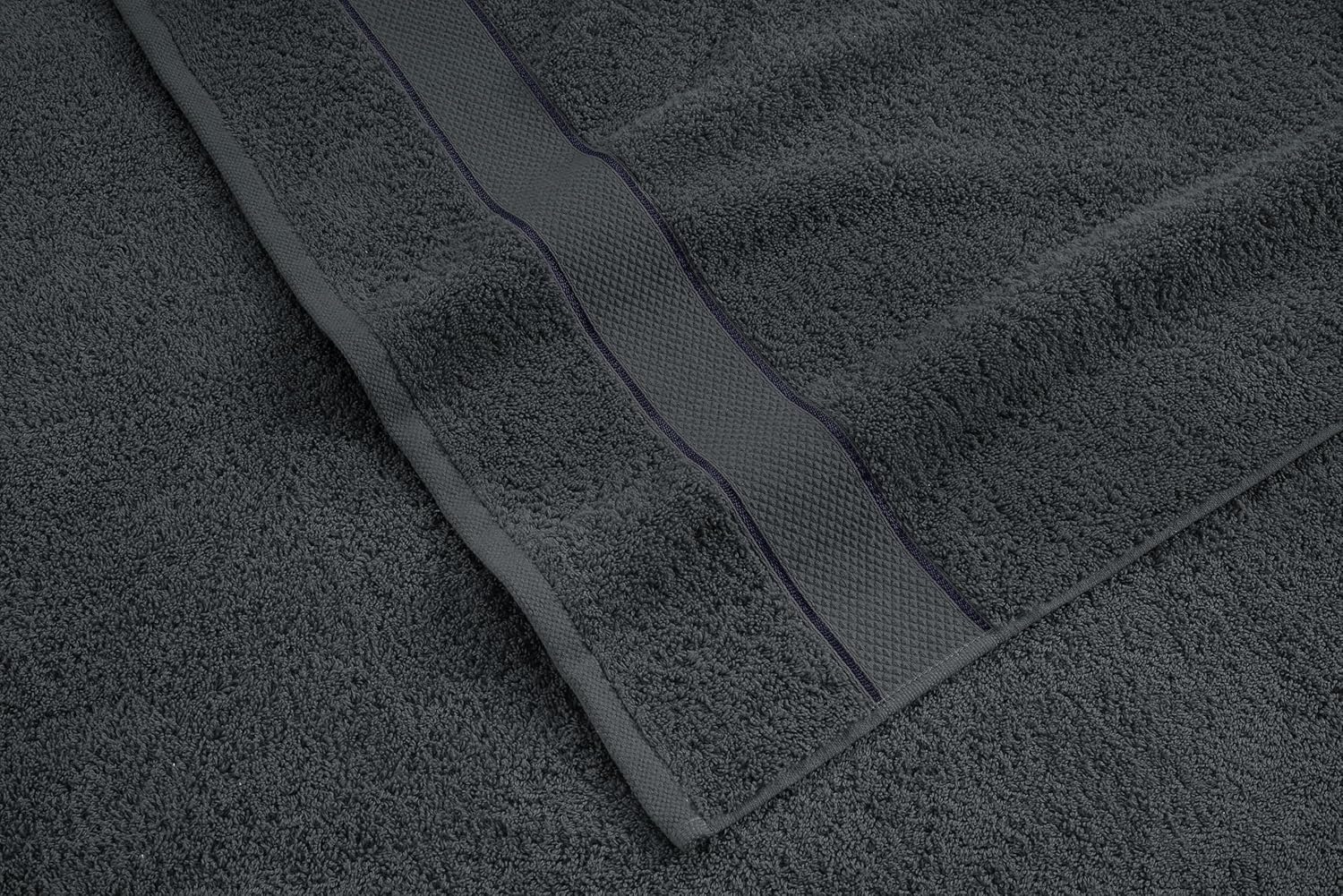 Large Bath Towels, 100% Cotton Bath Towels for Bathroom, Extra Large Bathroom Shower Towels, Lighter Weight, Quicker to Dry, Super Absorbent, Bathroom Towels (Pack of 4, Charcoal Grey)