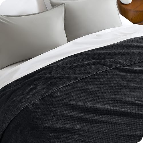 Miniatura 5 de Bare Home Manta de microfelpa de forro polar texturizada, manta matrimonialqueen, manta ligera para cama, sofá, campamento y viajes, manta cálida