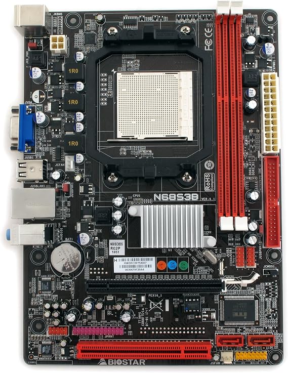 Biostar N68S3B Socket AM3 MCP68S DDR3 A&V&L MATX Motherboard