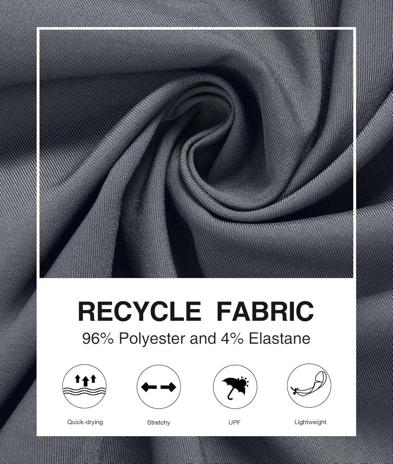 PULI Men's Golf Hybrid Dress Shorts Casual Summer Stretch Flat Front Lightweight Hiking Shorts Quick Dry with Pockets - Image 6