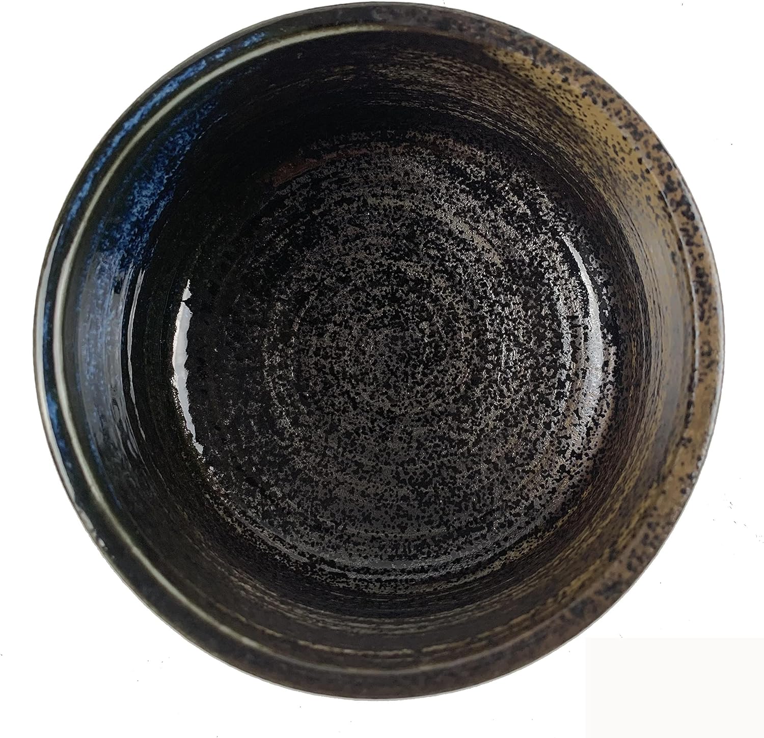 JapanBargain, Japanese Porcelain Matcha Bowl Chawan – 5" Handcrafted Green Tea Ceremony Bowl – Made in Japan by Artisan – 18 fl.oz, Rustic Zen Style, Microwave & Dishwasher Safe