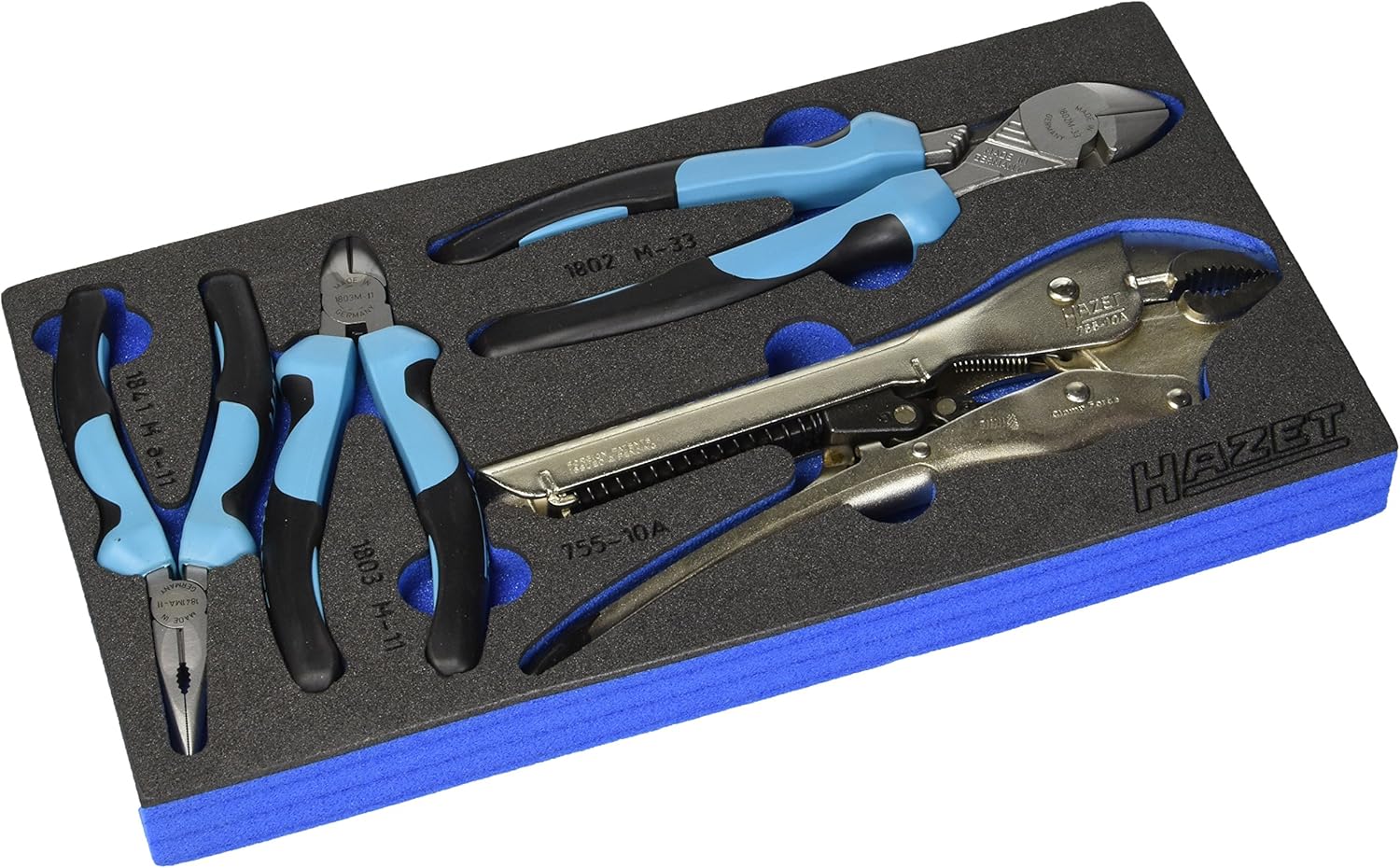 Hazet 163-121/4 Pliers set with tool tray insert (4 Piece)