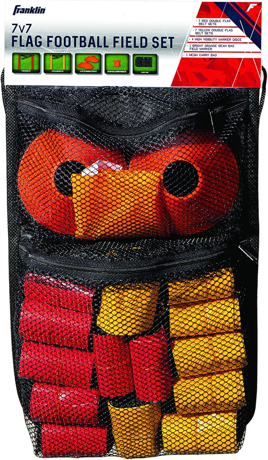 Franklin Sports Flag Football Set 14 Player Flag Football Belts for