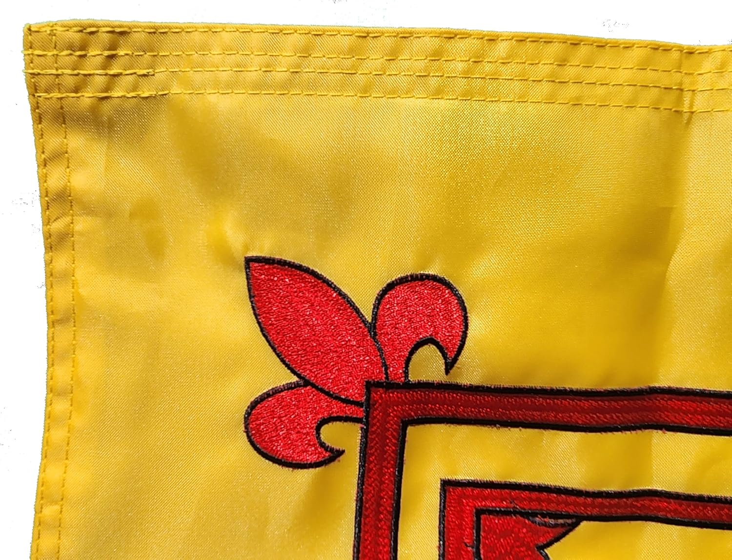 PREMIUM Embroidered Scottish Rampant Lion Flag, Double-Sided, 300D Nylon, 2x3 Ft, Heavy-Duty, Indoor Outdoor Ceremonial Display