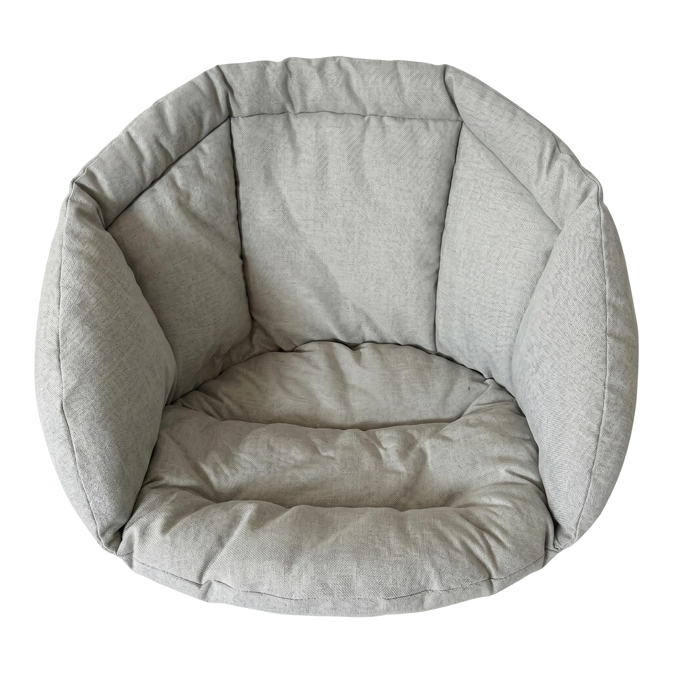 Bemonew Egg Chair Cushion, Egg Chair Cushion Replacement - Comfortable Linen Pad For Indoor & Outdoor Chairs, Light Gray