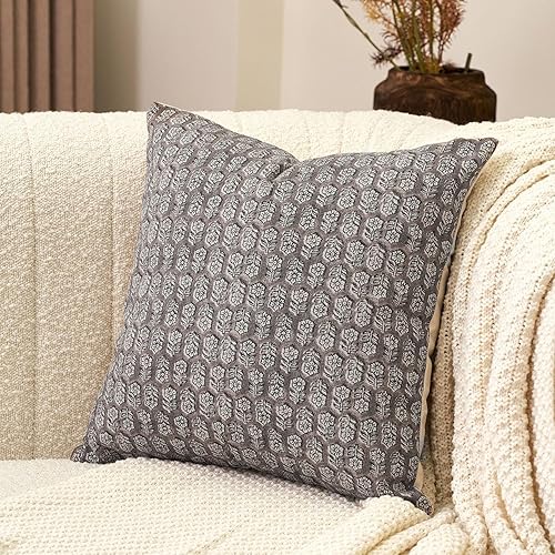 Amor Virisso Floral Pillow Covers 20x20 Farmhouse Neutral Decorative Pillow