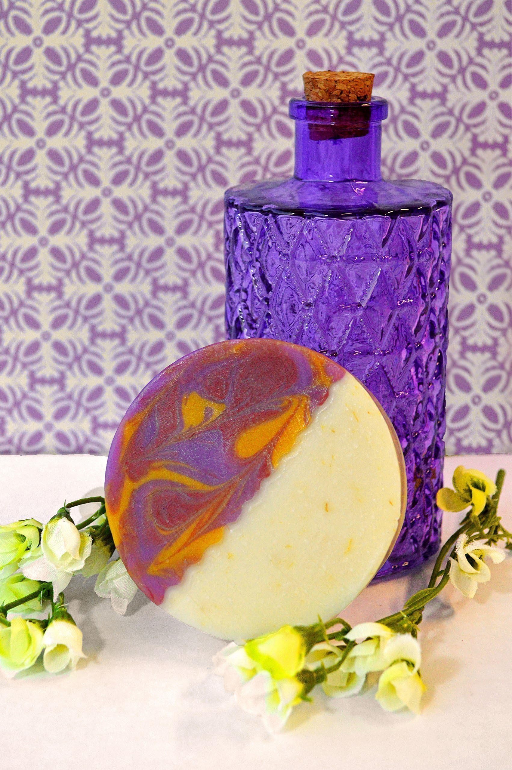 Shea Butter and Bentonite Clay Soap: Lavender Essential Oil and Exfoliating Shredded Loofah, Vegan, Cruelty Free