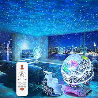 Rossetta Star Projector, Galaxy Projector for Bedroom, Remote Control & White Noise Bluetooth Speaker, 14 Colors LED Night...