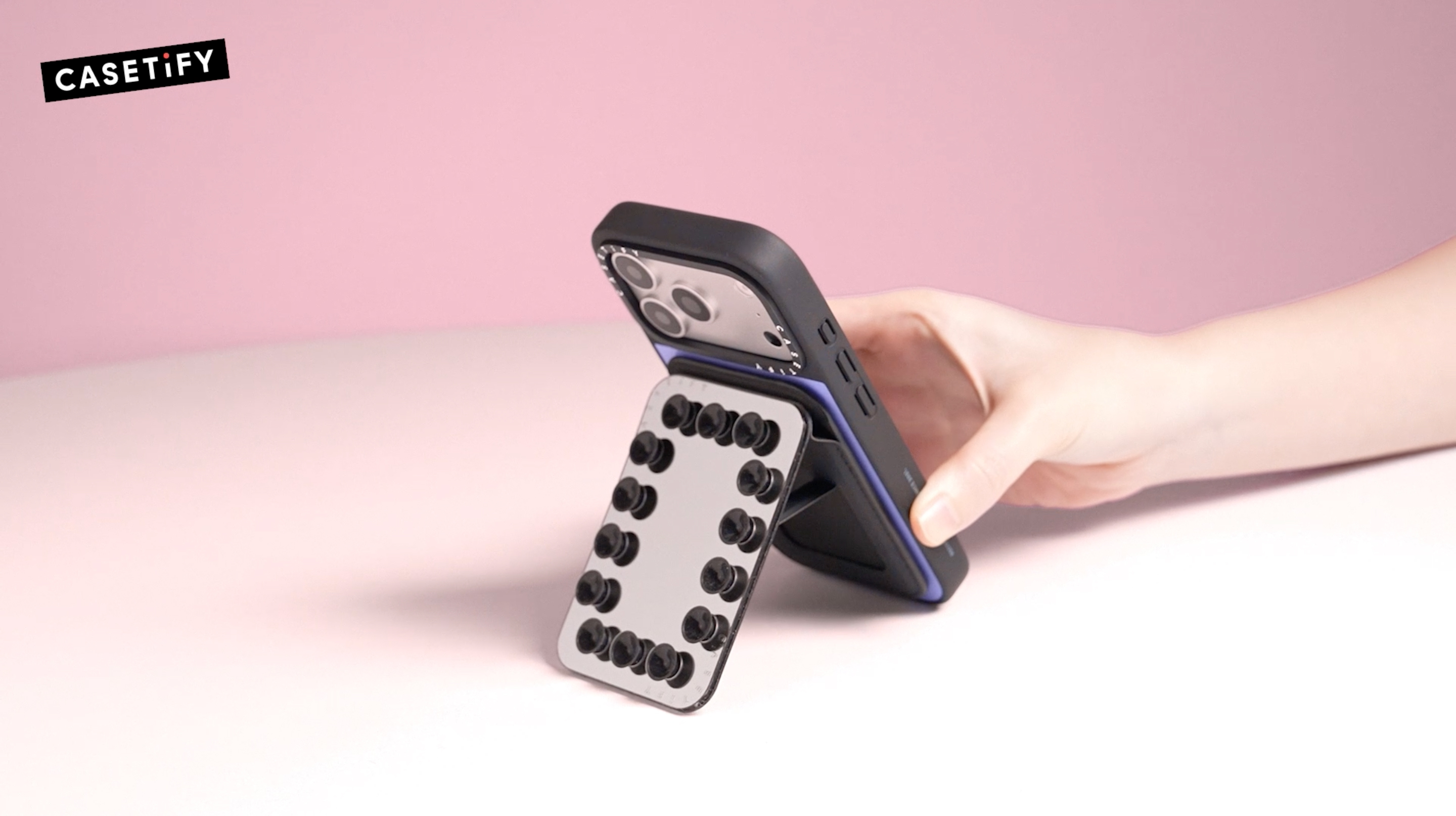 Amazon.com: CASETiFY Snappy Snap & Stick Mirror Cardholder Stand