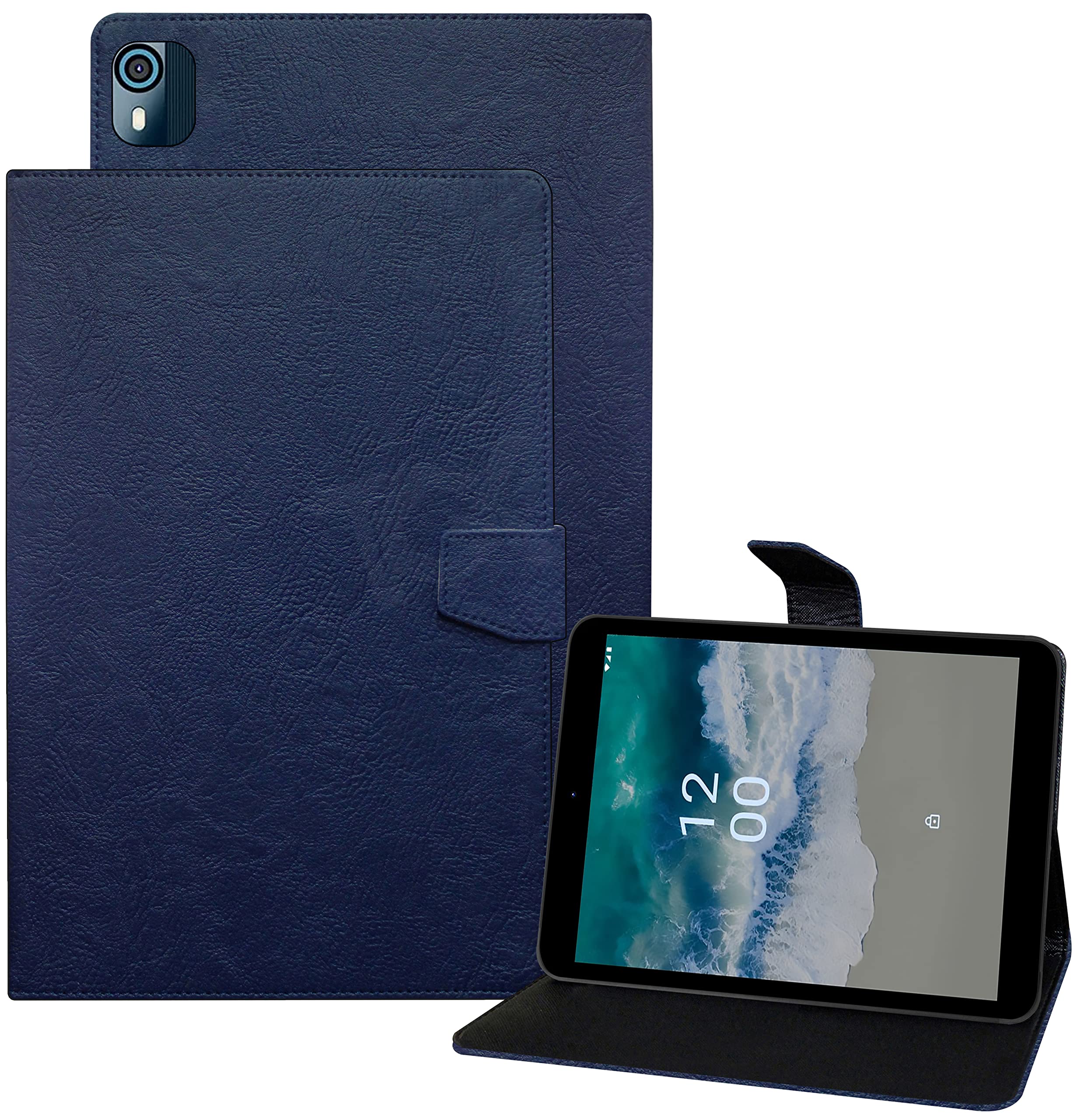 TGK Plain Design Leather Protective Cover with Viewing Stand Back Flip Stand Case Cover for Nokia Tab T10 8 inch Tablet TA-1472 with Precise Cutouts (Blue) (B0BJDHMVR5) Amazon Price History, Amazon Price Tracker