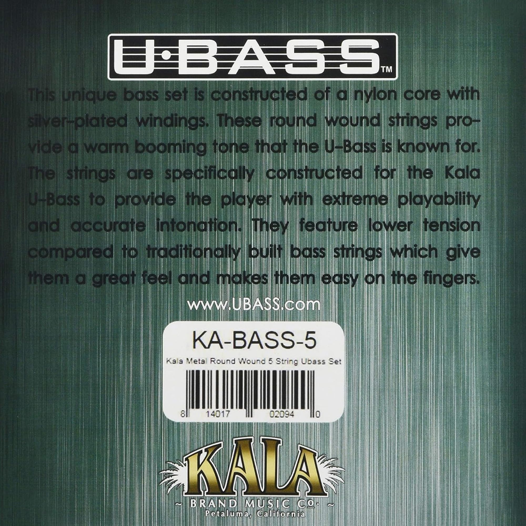 Amazon.co.jp: KALA カラ ウクレレベース(U・BASS)弦 Silver Plated