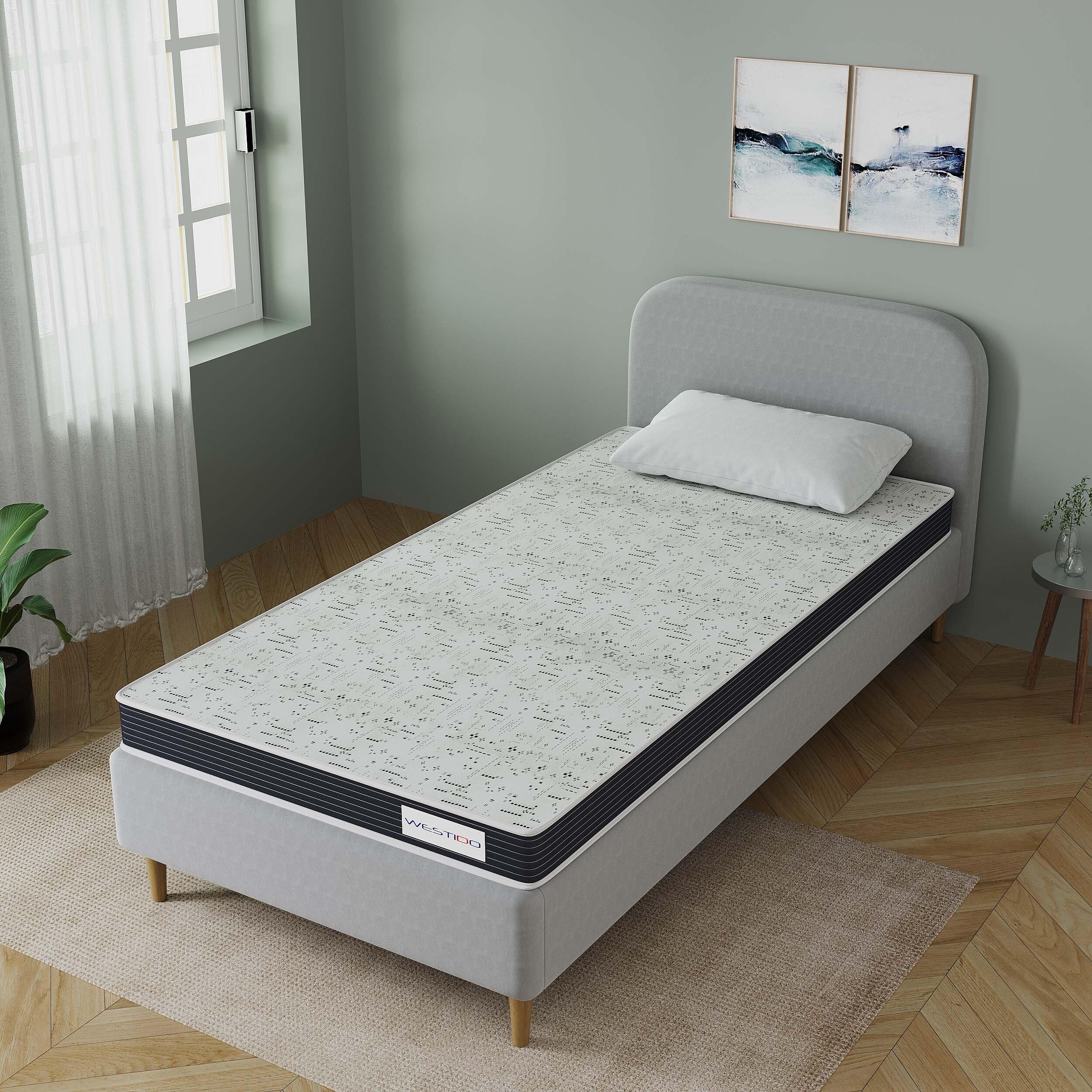 WESTIDO RehabRest Multiple Memory Foam | High Resilience (HR) Foam Knitted Fabric Single Size Orthopedic Mattress Ortho5inch36x75