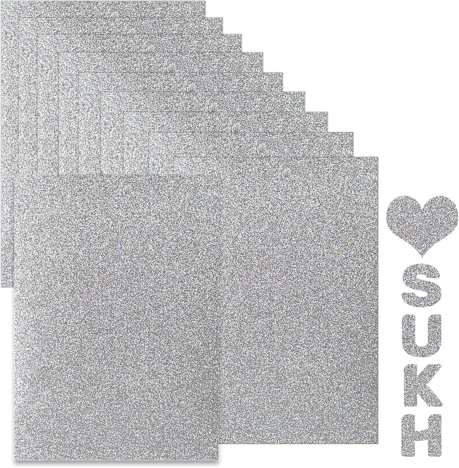 Sukh Silver Glitter Cardstock Paper Glitter Cardstock