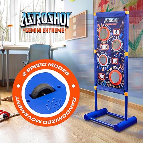 Miniatura 6 de USA Toyz Astroshot Gemini - Juego de disparos extremos para niños, paquete de 2 pistolas de aire de bolas de espuma y disparo de objetivo