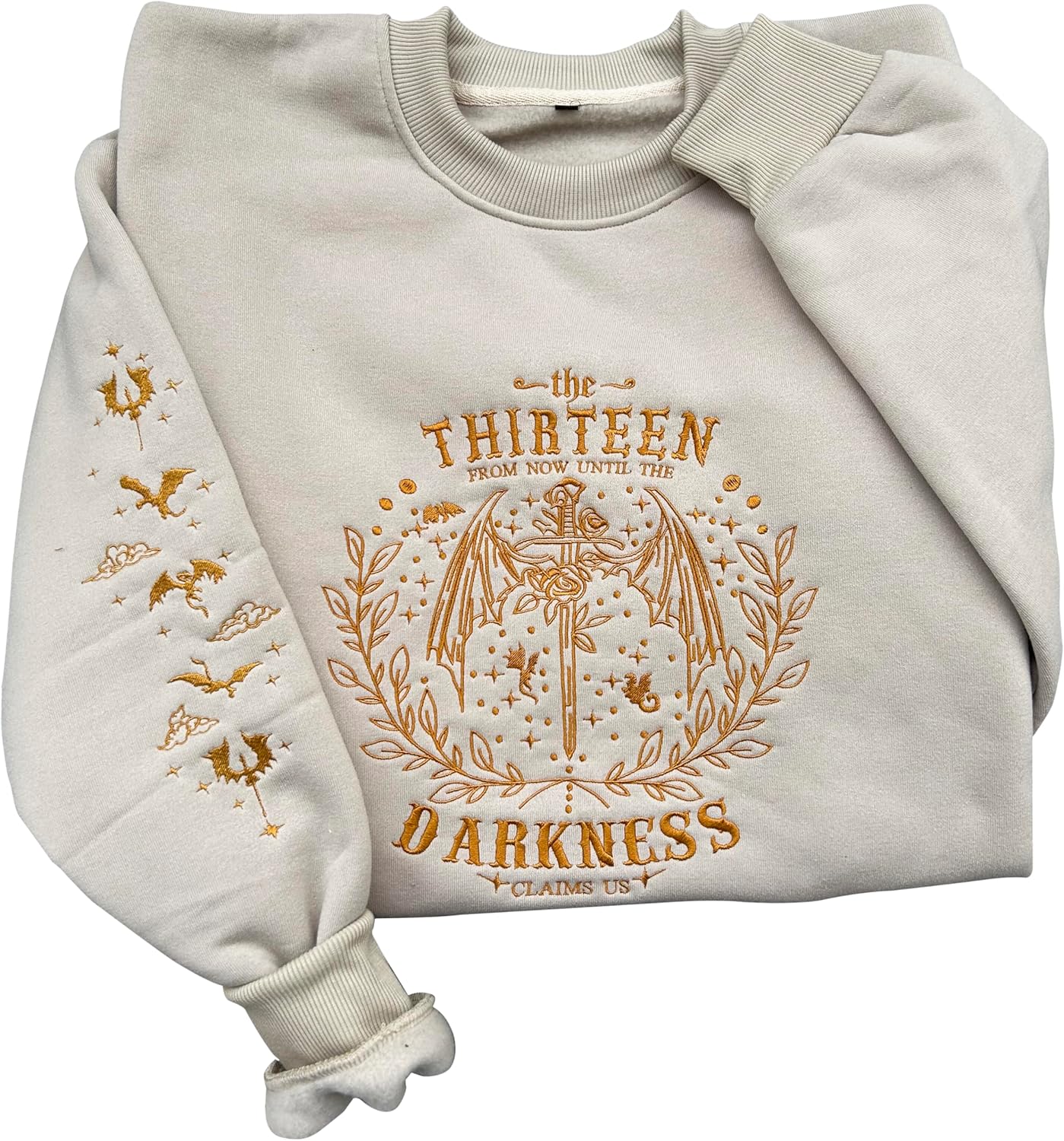 Embroidered Book Lovers Sweatshirt, Throne The Thirteen of Glass Sweatshirts, Tog merch, Throne O G merchandise