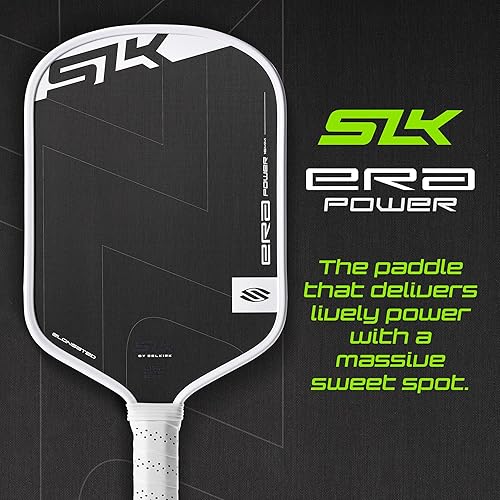 Miniatura 3 de SLK by Selkirk ERA Power Pickleball Paddle  Carbono crudo + cara de fibra de vidrio para potencia y giro  Diseñado con núcleo de fusión dinámico