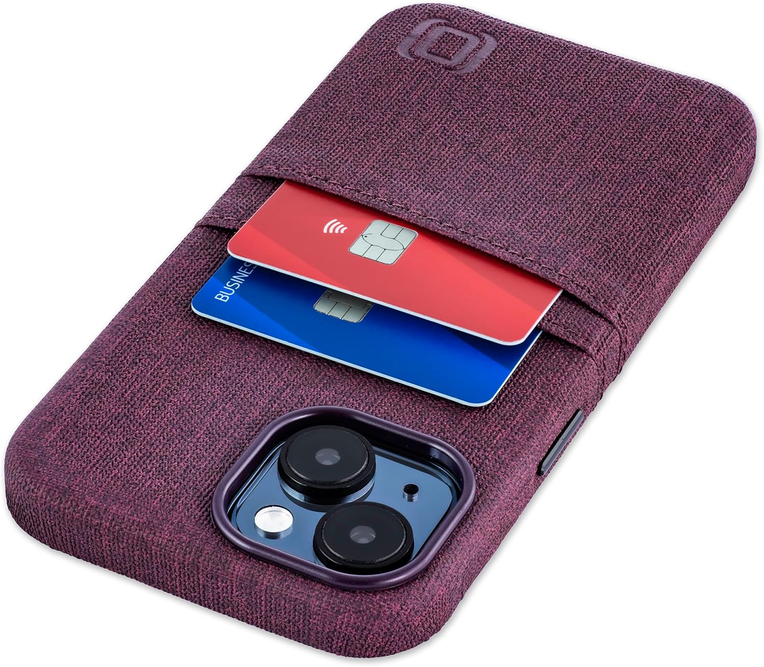 Dockem Card Case for iPhone 15 with Builtin Metal Plate
