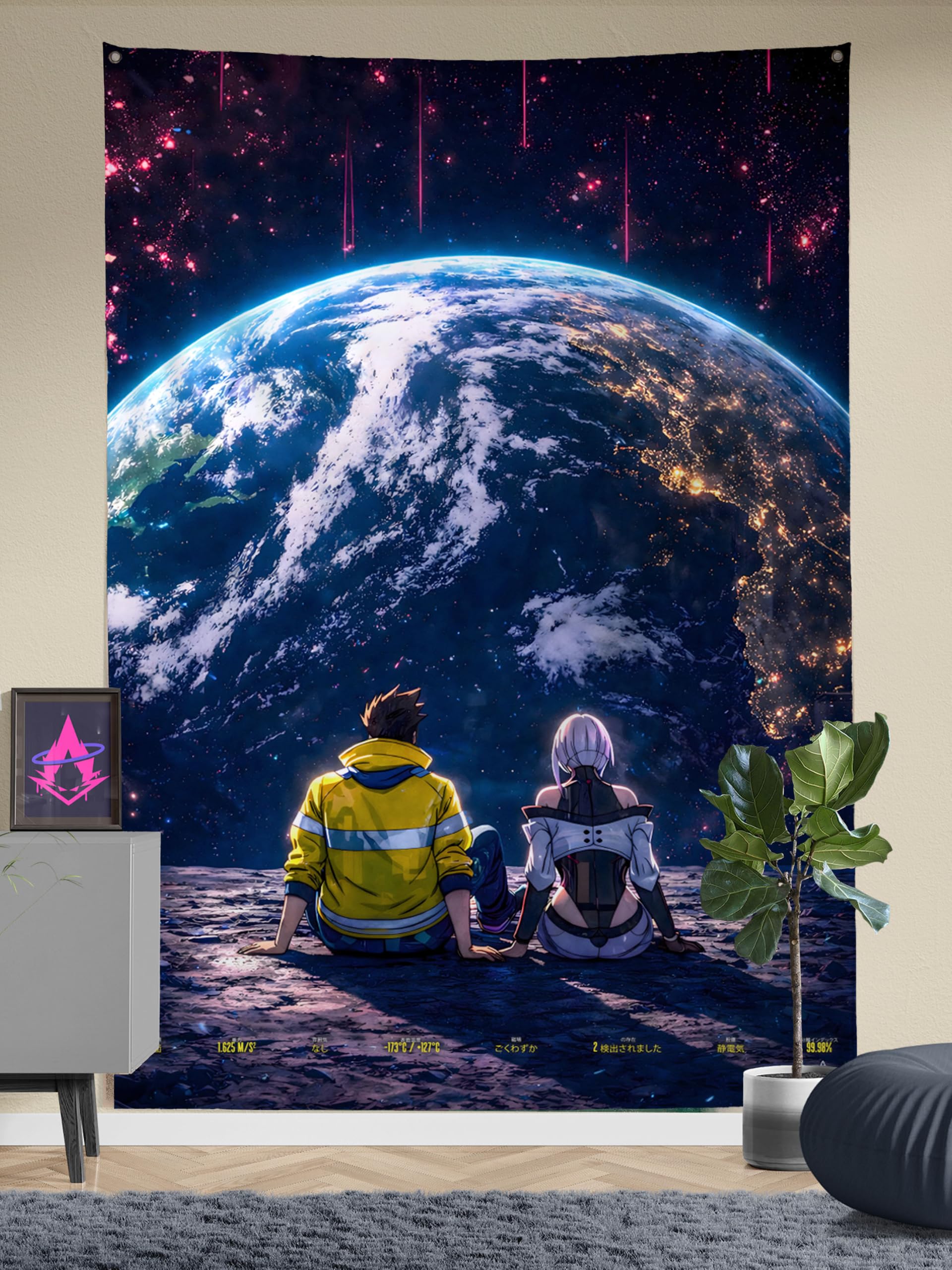 Moonbound Anime Tapestry - Wall Art for Anime Fans -9