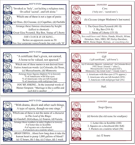 Miniatura 4 de Wit's End + Matter of Fact = Challenging Board Game Bundle para adultos y noche de juegos