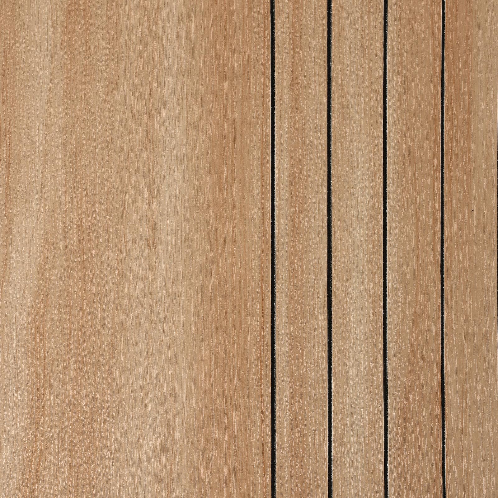 2Roll Brown Peel and Stick Wall Panels 3D Self Adhesive Wall Panels Wood Slat Effect Panelling Wallpaper for Living Room Bedroom, 3mm Thick Sound Insulation, Three-Dimensional Lines, 300x40CM — image 1
