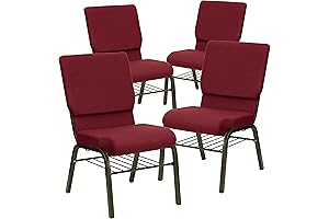 Flash Furniture HERCULES Series 18.5''W Church Chair: Ideal for Christian Worship Spaces