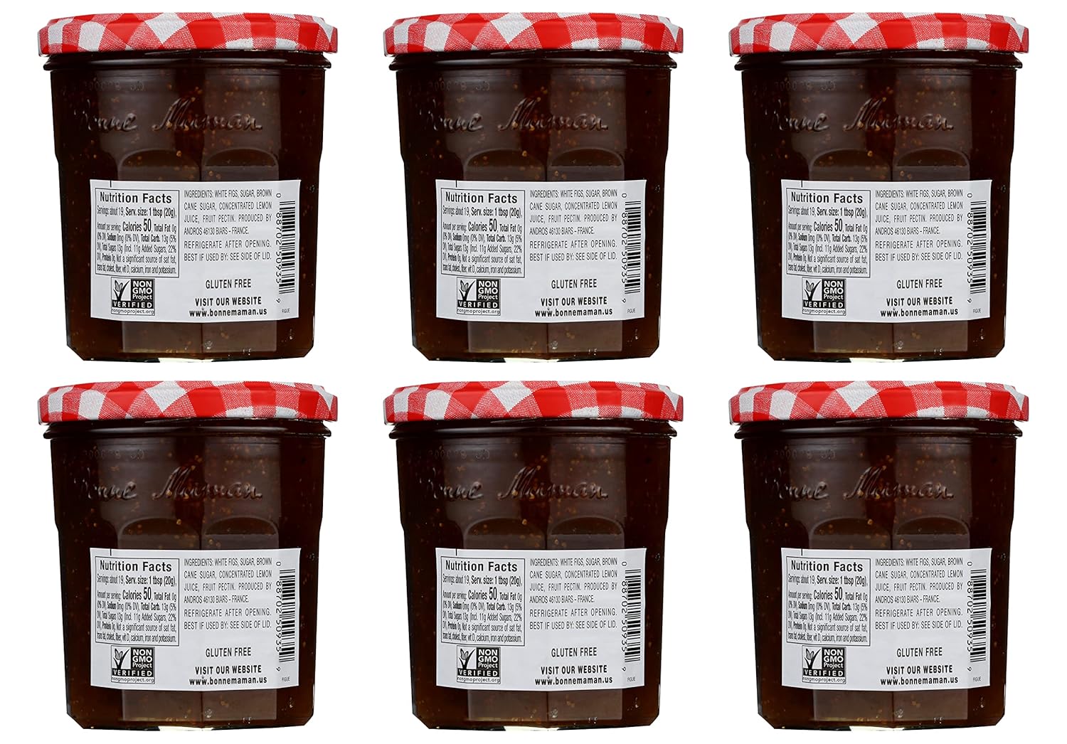 Bonne Maman Fig Preserves, 13 Ounce (Pack of 6)