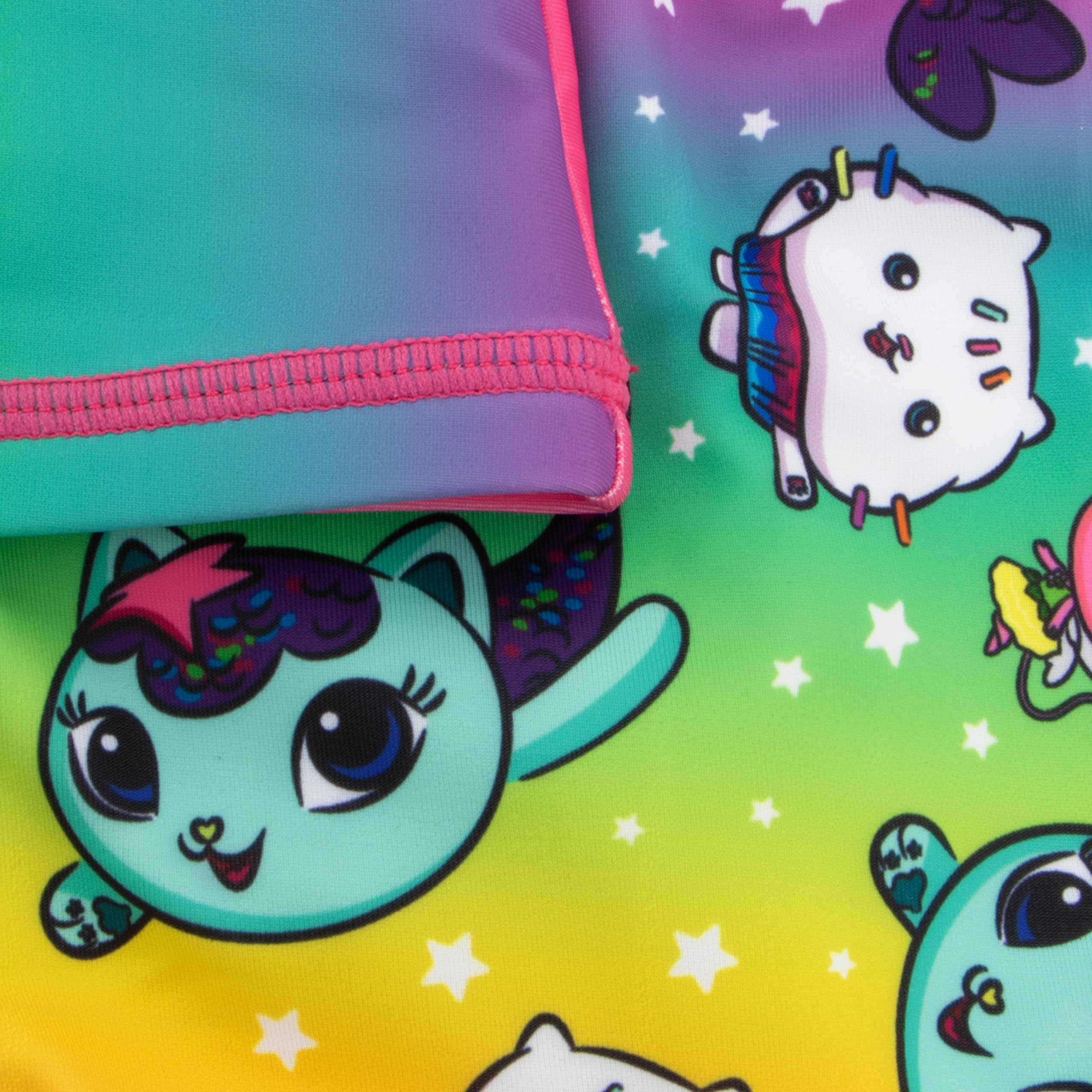 Kostium kąpielowy Gabby’s Dollhouse, Kostium Kąpielowy Dla Dziewczynek Gabby I Pandy Paws, Dwuczęściowy Strój Dla Dziewczynek Z Kokardkami